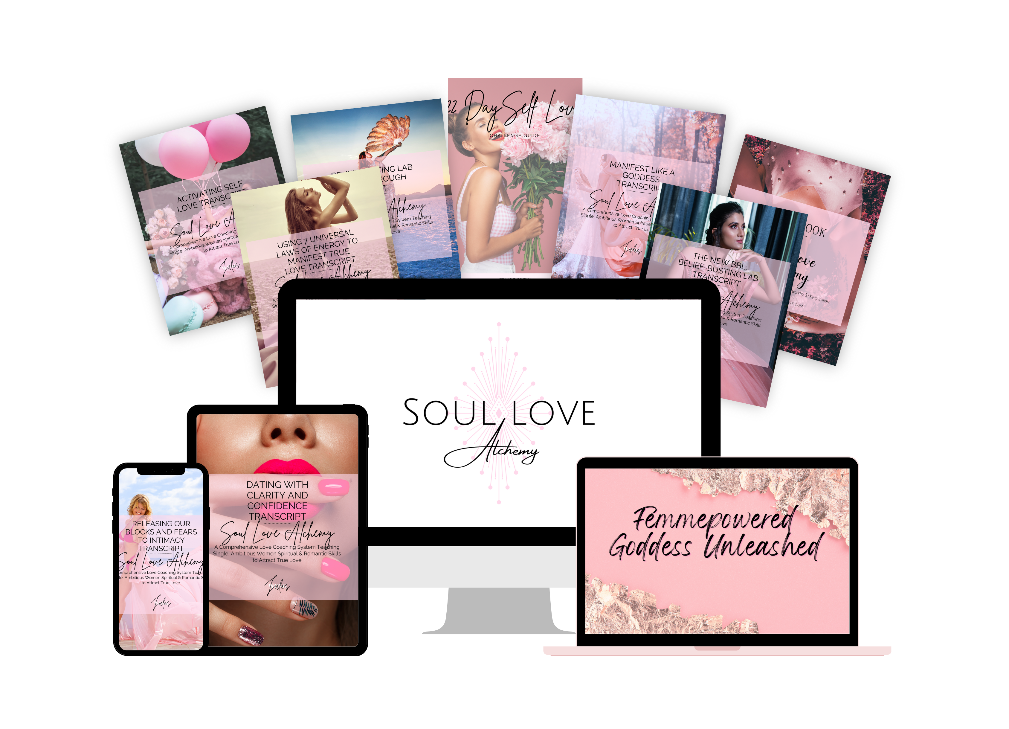 Soul Love Alchemy™ explores feminine embodiment, relationship dynamics, self-concept, emotional healing, attachment patterns, polarity, and the energetic art of becoming the woman who naturally receives healthy, soul-level love.